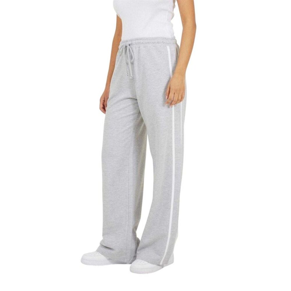 Brave Soul Womens/Ladies Striped Joggers / Gray/White